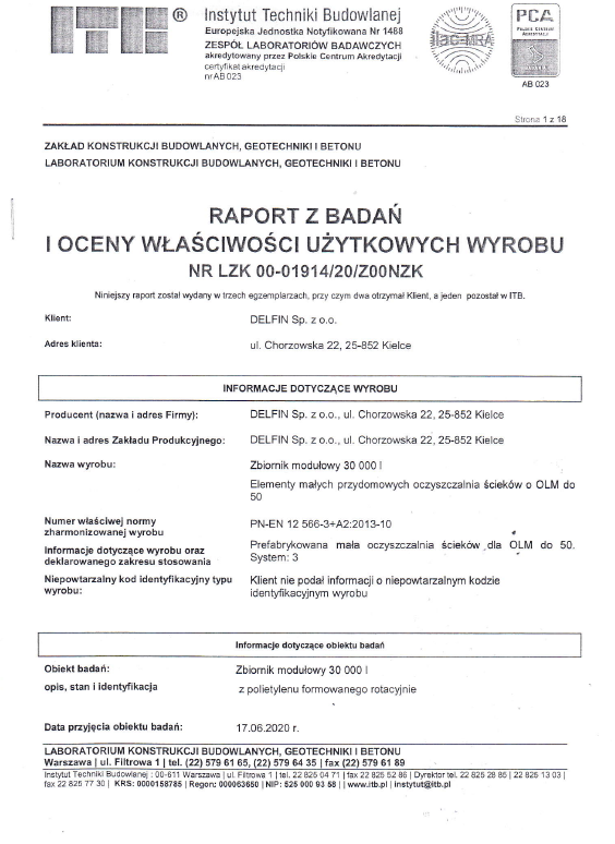 Raport modułowe